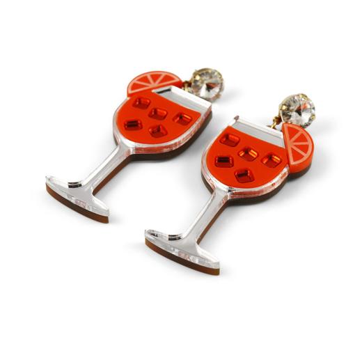 北京仓｜Jennifer Loiselle-Aperol Spritz-鸡尾酒 耳环［英国设计师］ 商品图1