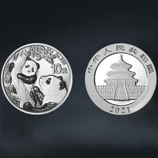 2021年熊猫30克银币 商品图5