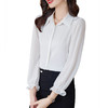 XZ-AL-652294379267白色衬衣春秋职业时尚洋气正装工作服雪纺垂感气质显瘦长袖衬衫女 商品缩略图4