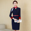 XZ-XS-368空姐制服套裙酒店前台工装美容院售楼部职业装套装工作服女秋冬季 商品缩略图3
