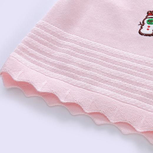 英氏-童衣类（秋）E1连毛圆领套头毛衫淡(粉100CM 商品图3