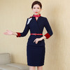 XZ-XS-368空姐制服套裙酒店前台工装美容院售楼部职业装套装工作服女秋冬季 商品缩略图1