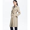 2楼朗姿服饰米色长风衣香榭丽舍 商品缩略图0