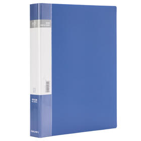 得力(deli)A4/40页资料册 文件活页收纳册 插袋档案文件夹 办公用品5104