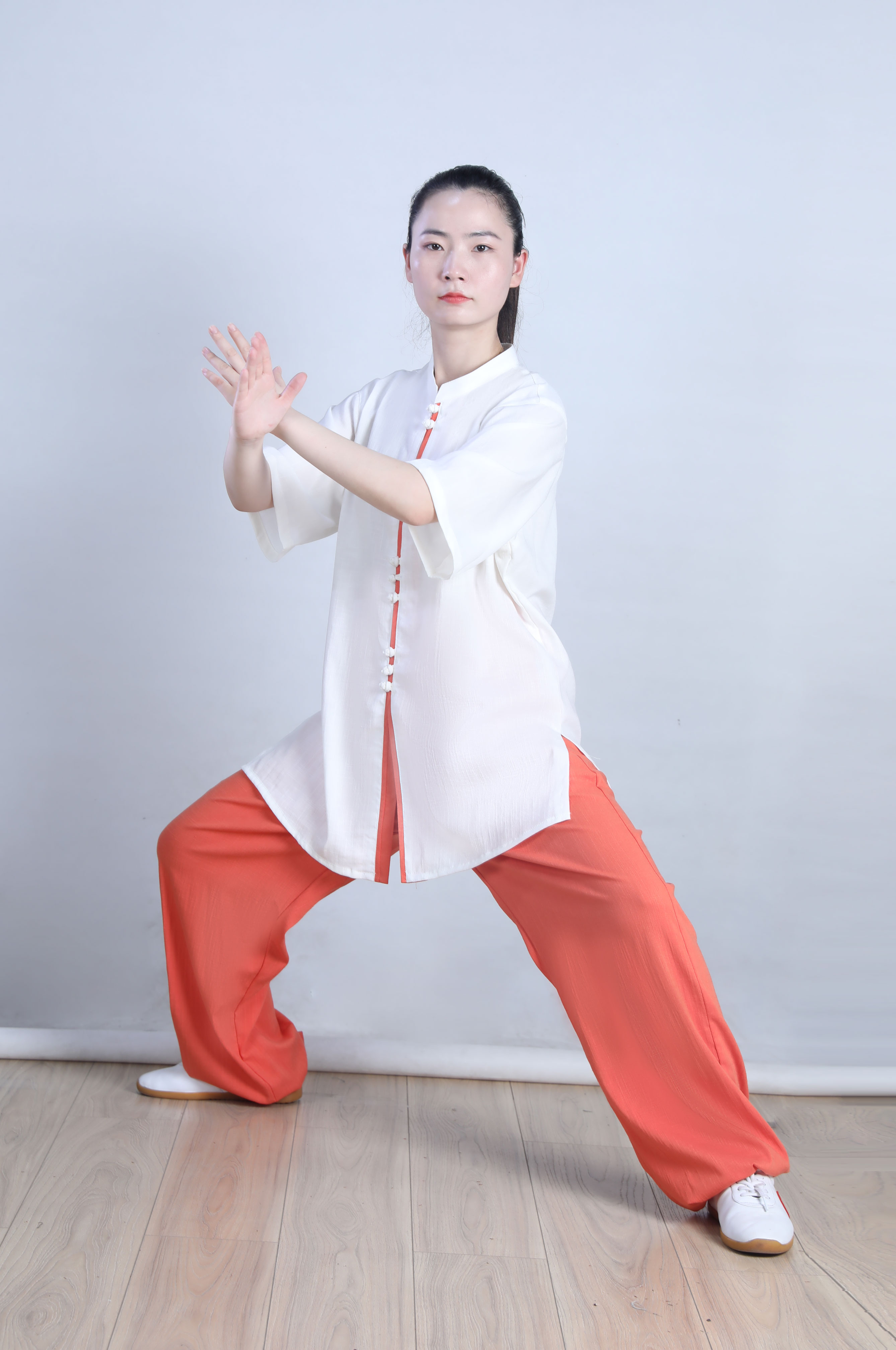 高端弹力锦麻太极拳练功服男武术服表演比赛服新款太极服