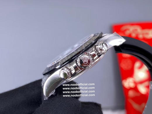 NOOB official➕Factory 品质劳力士Rolex 陨石盘 迪通拿系列⌛️强冰蓝夜光！【直径】40mm【机芯】搭载定制版4130全自动机械机芯【圈口】进口精抛光圈/陶瓷圈 商品图8