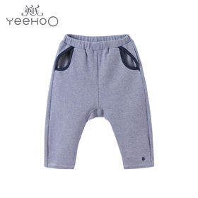 英氏-童衣类（秋）E1英针长裤宝蓝100CM