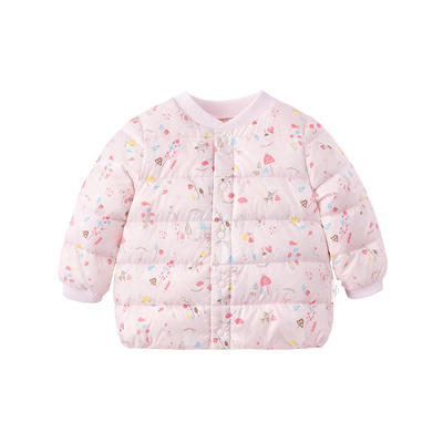 英氏-内衣类（冬）C9粉蘑菇羽胆对襟 水晶粉 商品图0