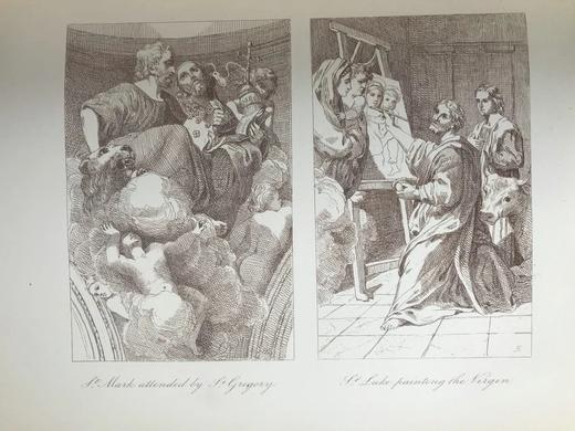 1879年 詹姆森夫人《神圣与传奇艺术》（卷1） 百余幅版画插图 皮脊精装大32开 商品图7