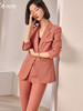 剩S/XXL 米思阳春装新款时尚套装修身职业小西装直筒裤两件套女0036 商品缩略图0