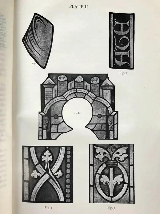 1912年 英国彩绘玻璃历史 36页插图 精装8开 商品图7