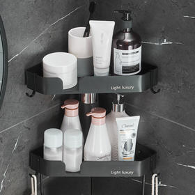 浴室置物架卫生间免打孔厕所洗澡间洗手间墙上壁挂收纳架