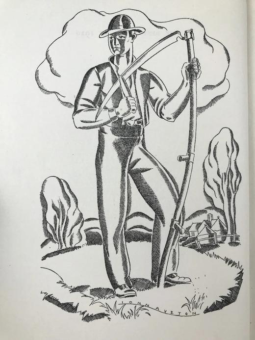 1929年 最佳诗歌选集 约翰·奥斯丁版画插图 漆布精装32开 商品图2