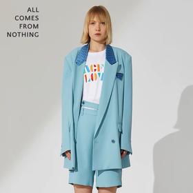 大廓形双排扣西装外套