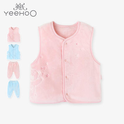 英氏-内衣类（冬）C9粉法兰绒裤子 粉红 商品图0