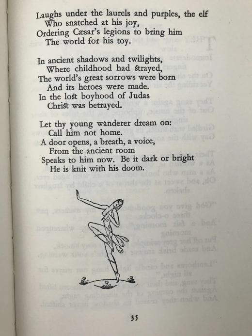 1929年 最佳诗歌选集 约翰·奥斯丁版画插图 漆布精装32开 商品图13