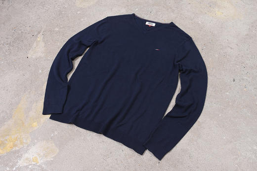 薄款 经典JEANS系列 V领毛衣/针织衫 T-1072 商品图3