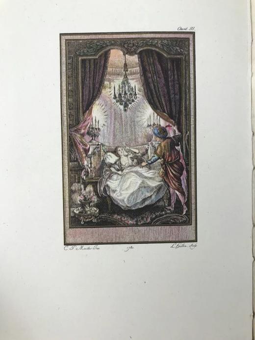 限量1500册 1928年 阿拉伯爱情故事《三件礼物》 5幅彩色铜版画插图 精装大32开 商品图9