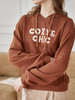 卫衣女秋季新款气质简约宽松慵懒时尚休闲连帽刺绣套头上衣 商品缩略图0
