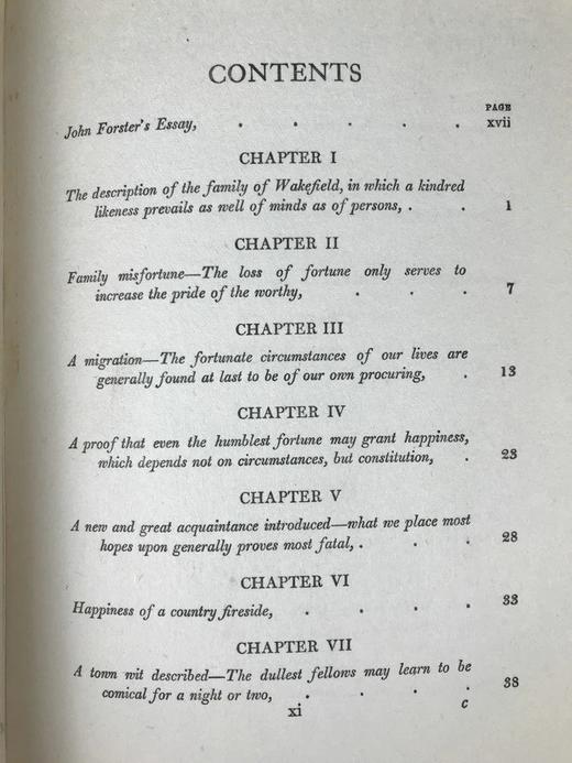 1927年 戈德史密斯《威克菲尔德牧师》 8幅彩色插图 漆布精装大32开 商品图4