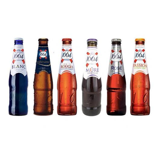 1664组合装（6支）（白啤，桃红，蓝莓，百香果，红果，复古） 商品图0