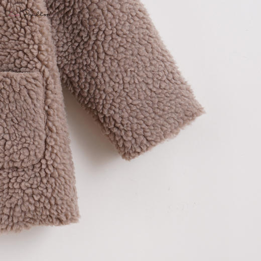 【马克珍妮 法式系列】新款冬装 女童仿皮毛一体外套213301 商品图3