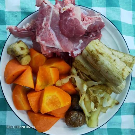 502牛旁猪骨汤（牛旁 红萝卜 猪骨8两 蜜枣 玉竹 生姜） 商品图0