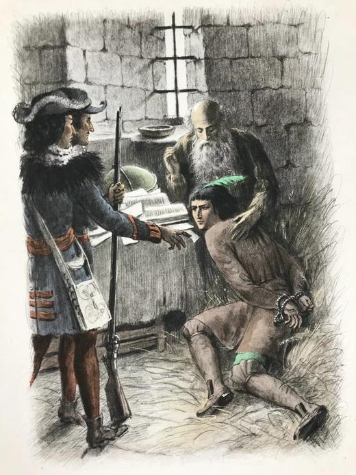 【法语】伏尔泰《阿玛贝德信札》 12幅彩色插图 手工纸散页装 配漆布面封壳与书匣 商品图13