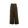 【苔藓】橄榄绿不规则曲线立裁拼皮高腰阔腿裤/000106 商品缩略图4