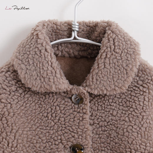 【马克珍妮 法式系列】新款冬装 女童仿皮毛一体外套213301 商品图2