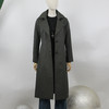 FOCALS福柯斯春秋新款收腰过膝单排扣中长款外套风衣FYQCF653GH 商品缩略图0