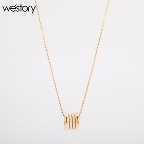 2021年新款轻奢纯银小蛮腰银项链女夏纯银小众设计感锁骨链W51CB0900521