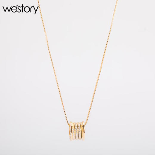 2021年新款轻奢纯银小蛮腰银项链女夏纯银小众设计感锁骨链W51CB0900521 商品图0