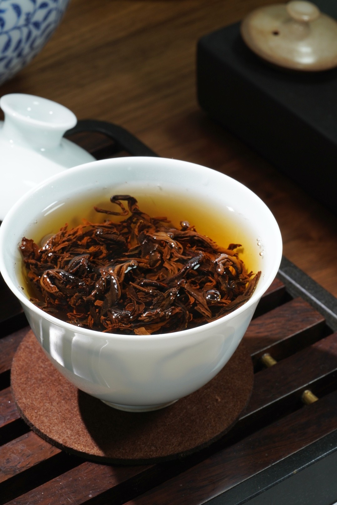 2021春漳平水仙老枞纸包红茶紧压茶饼约7g泡15泡盒