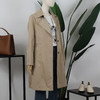 FOCALS福柯斯春秋新款宽松休闲单排扣收腰中长款风衣FYJCF638 商品缩略图1