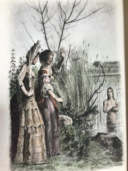 【法语】伏尔泰《阿玛贝德信札》 12幅彩色插图 手工纸散页装 配漆布面封壳与书匣 商品图11