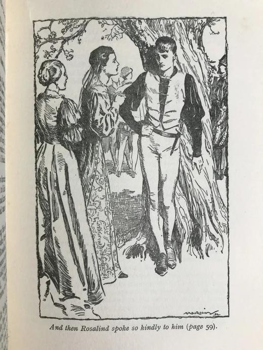 约20世纪初 兰姆姐弟《莎士比亚故事集》 17幅插图 漆布精装32开 商品图10