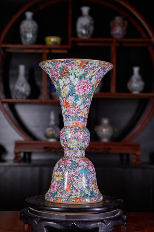 阳士琦：珐琅彩万花花觚 商品图0