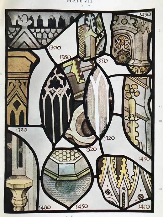 1912年 英国彩绘玻璃历史 36页插图 精装8开 商品图13