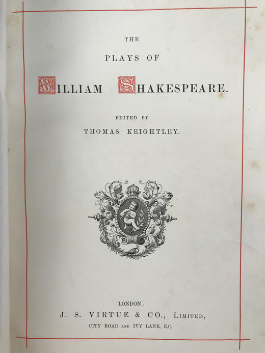 约19世纪晚期 莎士比亚戏剧集（全4卷，合2册） 约30幅插图 真皮精装16开 商品图3