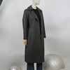 FOCALS福柯斯春秋新款收腰过膝单排扣中长款外套风衣FYQCF653GH 商品缩略图1