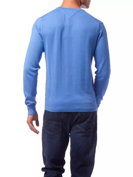 薄款 premium cotton 彩色内衬领条 V领毛衣/针织衫 T-1069 商品图4