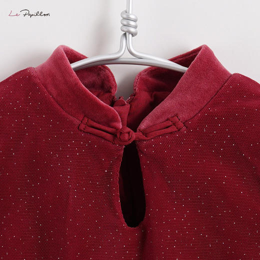 【马克珍妮 中国风】新款秋装 女童儿童网纱背心裙213205 商品图3