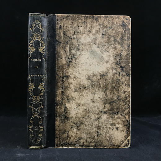 【法语】1838年 拉封丹寓言（卷2） 格兰维尔数十幅版画插图 真皮脊精装大32开 商品图0