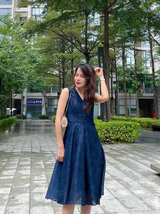 【伯妮斯茵】2S5183--黛蓝色连衣裙 商品图7