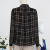 FOCALS福柯斯女装春秋新款休闲长袖格子印花衬衫FRGAS037NE 商品缩略图2