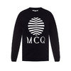 MCQ 麦昆 男士棉质徽标印花长袖卫衣 黑色 545415 ROT08 1000 商品缩略图0