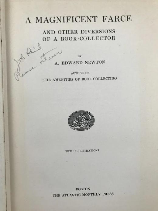 1921年 爱德华·纽顿《洋相百出话藏书》 约50幅插图 漆布脊精装大32开 商品图3