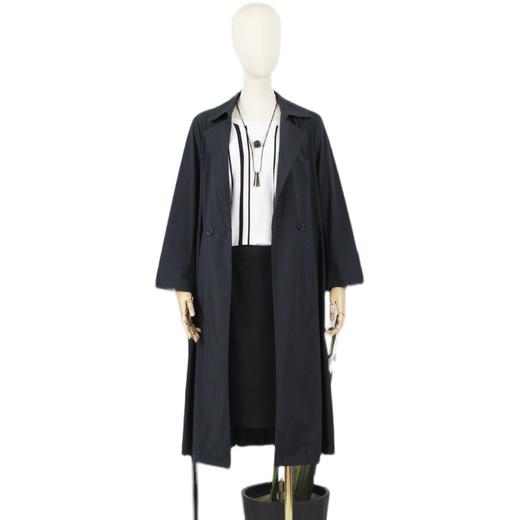 FOCALS福柯斯春秋新款收腰过膝中长款轻薄外套风衣FYJAF038B7 商品图4