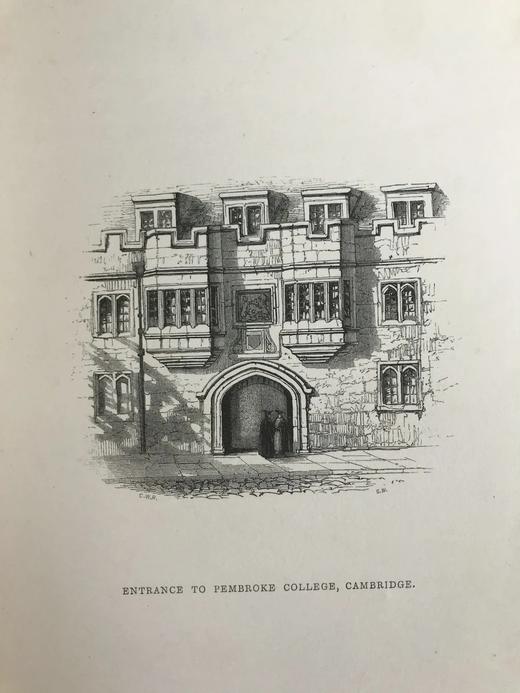 1847年 托马斯·格雷诗集 14幅木版画插图 漆布精装18开 精美烫金压花 商品图12